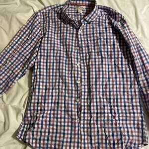 Goodthreads Men's Button-Down Shirt in Blue and Purple Plaid